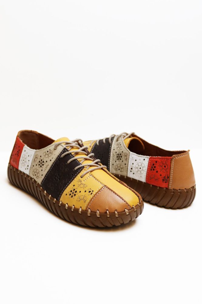 Casual Rahat Patchwork Ayakkabı  HARDAL KOMBIN BM6030HARDAL KOMBIN resmi