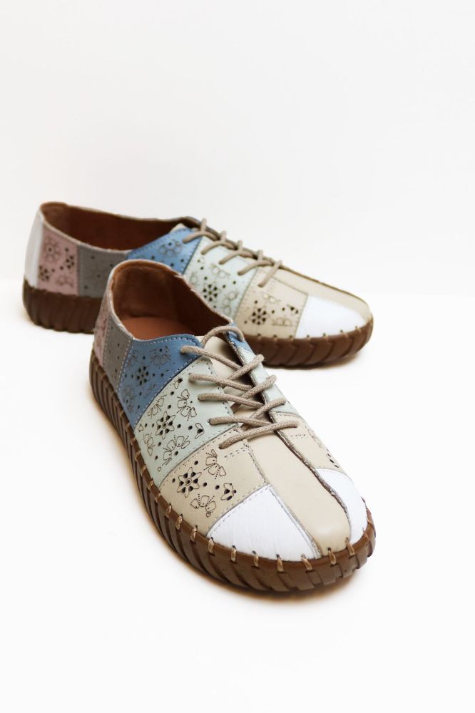 Casual Rahat Patchwork Ayakkabı  BEJ KOMBIN BM6030BEJ KOMBIN resmi