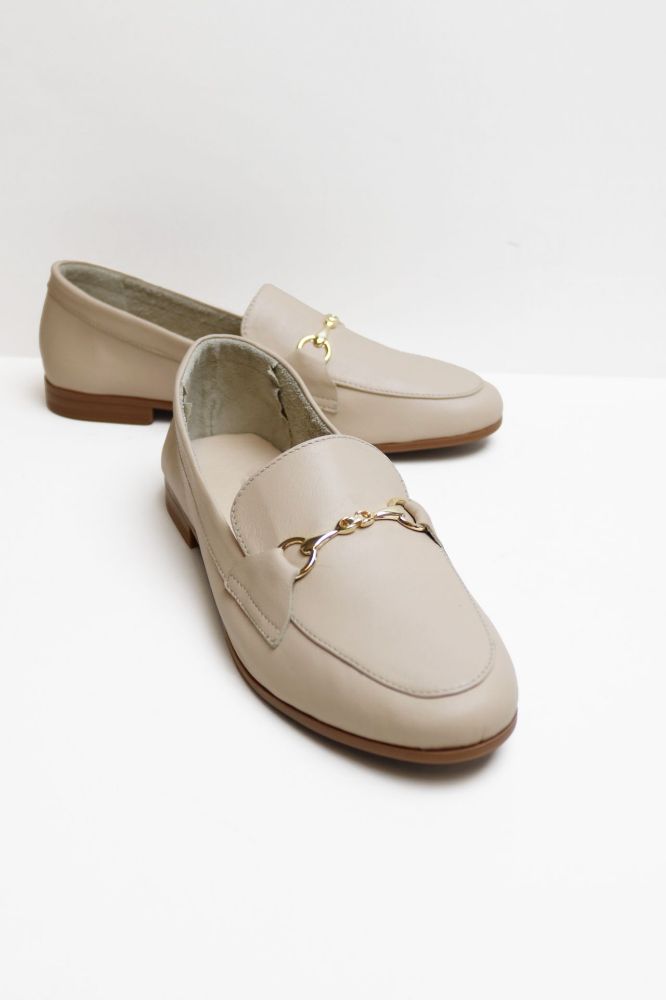 Gucci Tokalı Loafer Ayakkabı  BEJ BME15BEJ resmi