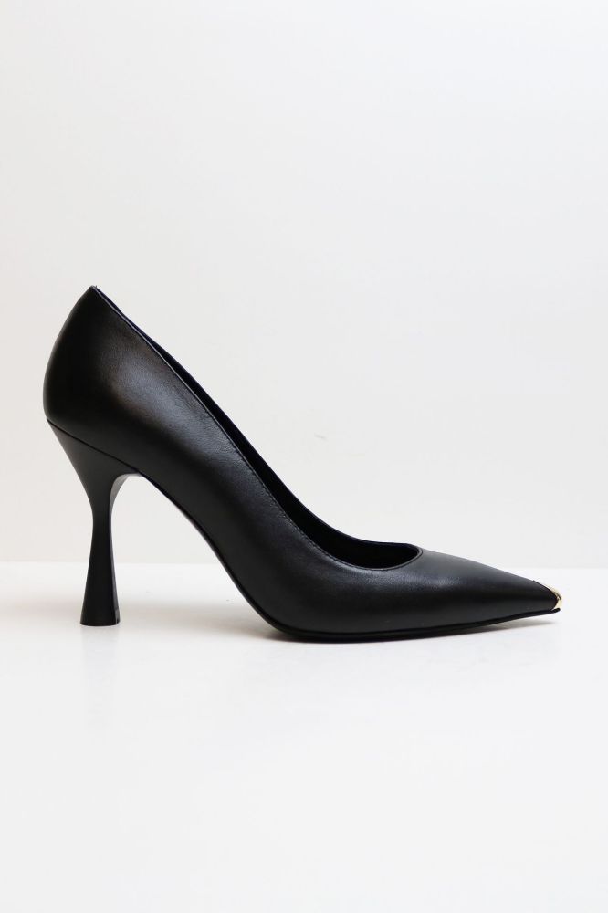 Kadeh Topuk Burnu Galvanizli Stiletto  SIYAH D1327SIYAH resmi