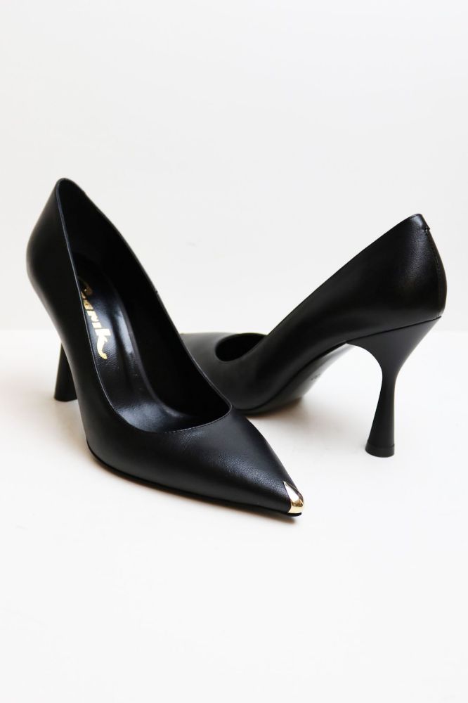 Kadeh Topuk Burnu Galvanizli Stiletto  SIYAH D1327SIYAH resmi