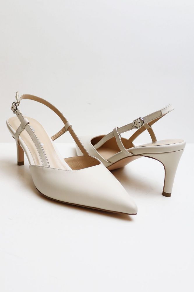 Arkası Açık Stiletto  BEJ D219BEJ resmi