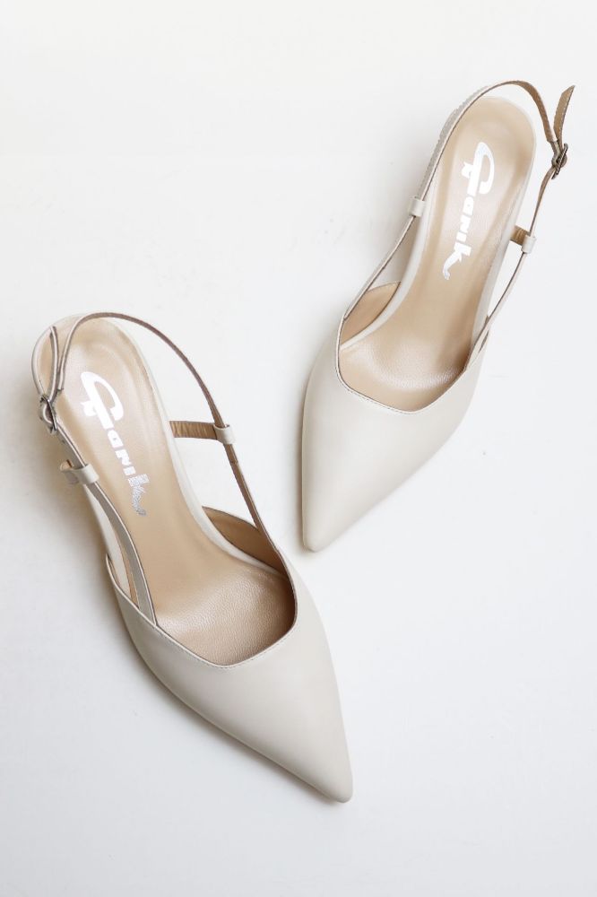 Arkası Açık Stiletto  BEJ D219BEJ resmi