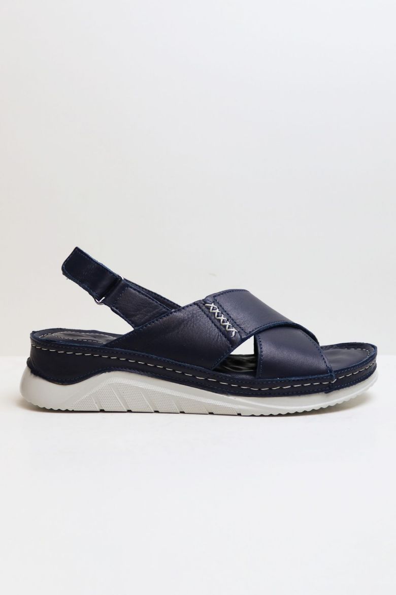 Çarpraz Bantlı Günlük Ortopedik Sandalet  LACIVERT N056107LACIVERT resmi