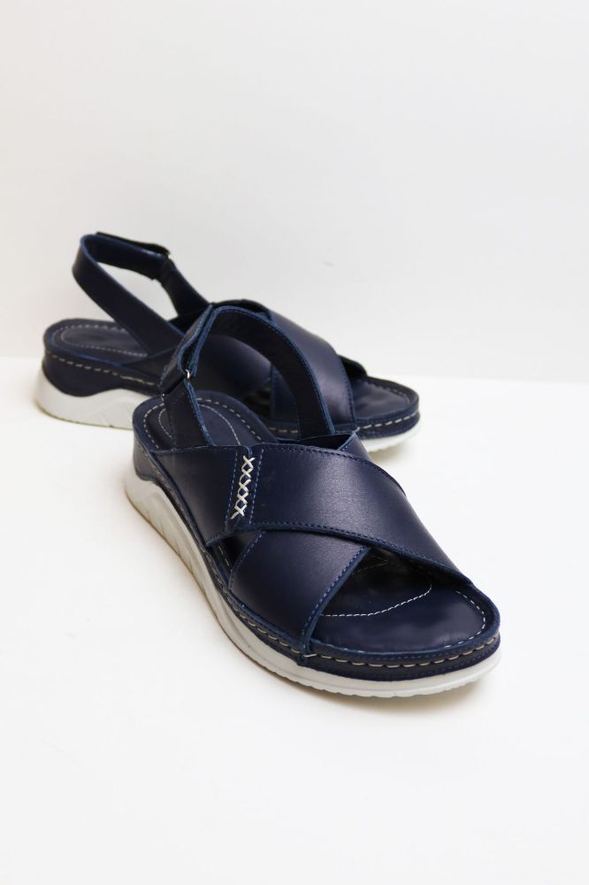 Çarpraz Bantlı Günlük Ortopedik Sandalet  LACIVERT N056107LACIVERT resmi