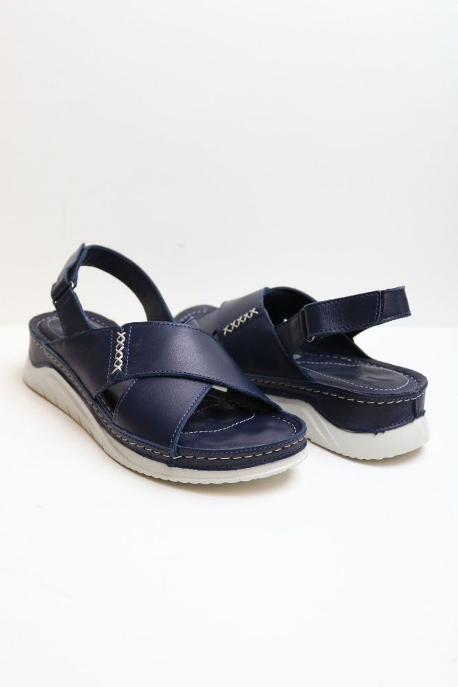 Çarpraz Bantlı Günlük Ortopedik Sandalet  LACIVERT N056107LACIVERT resmi